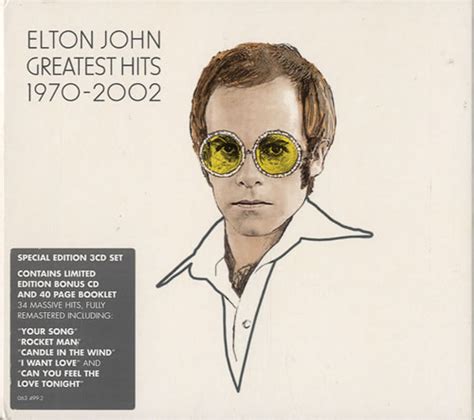 Página inicial soft rock elton john discografia elton john. Elton John Greatest Hits 1970-2002 UK 3-CD album set ...