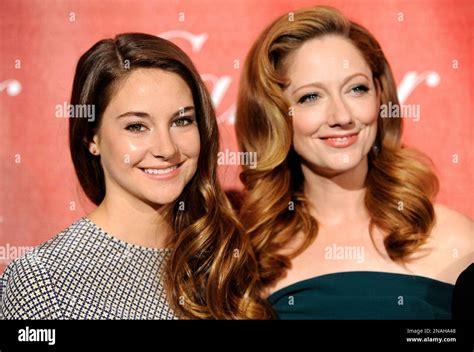 Actresses Shailene Woodley Left And Judy Greer Cast Members In The