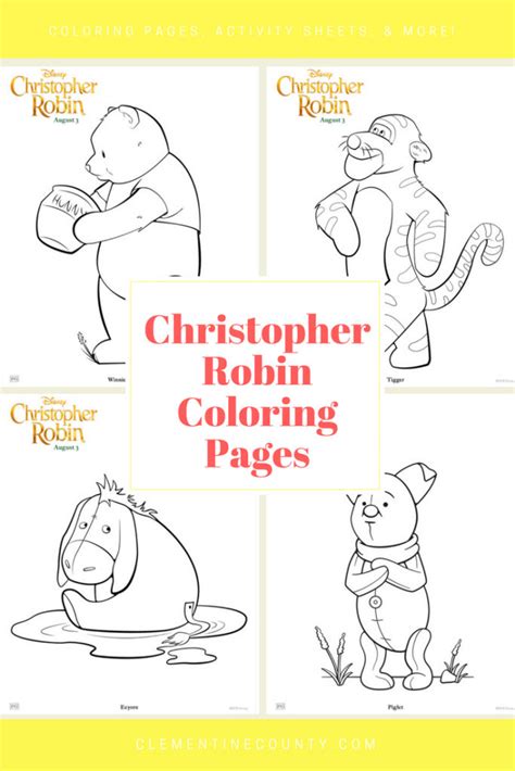 Fast & free shipping on many items! Christopher Robin Coloring Pages | Clementine County