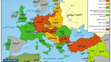 خريطة اوروبا الشرقية بالتفصيل