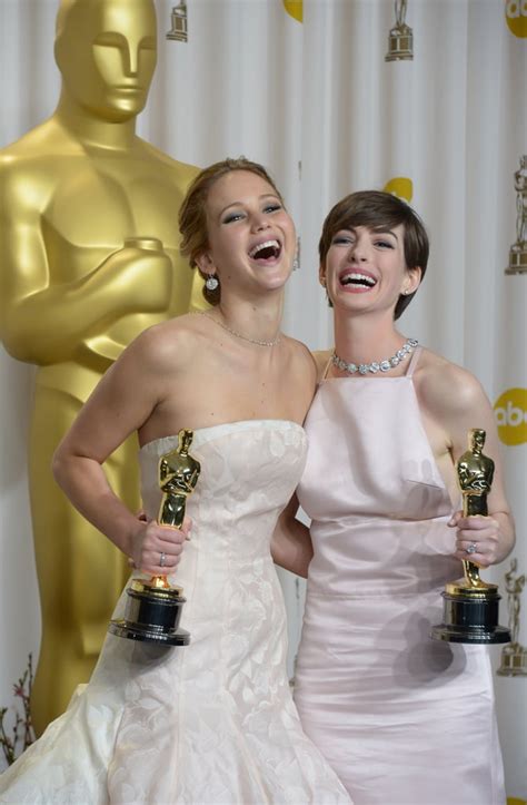 Jennifer Lawrence At The Oscars 2013 Pictures Popsugar