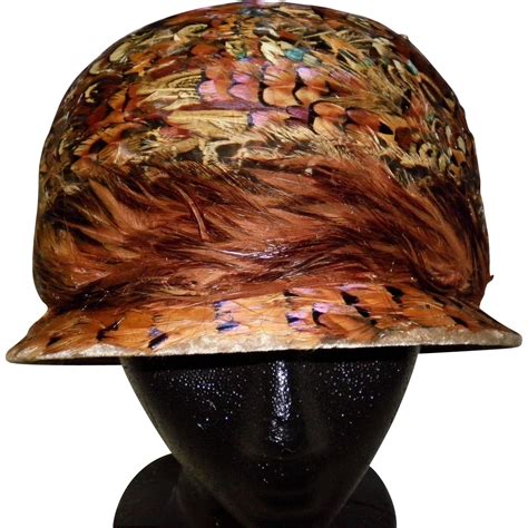 Womens Vintage Sculpted Feather Hat From Cameo Antiques On Ruby Lane