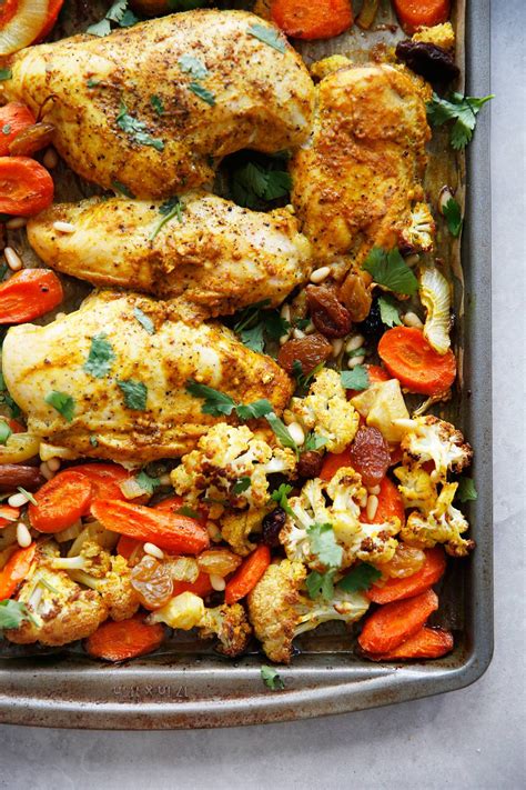 sheet pan curry chicken and vegetables lexi s clean kitchen