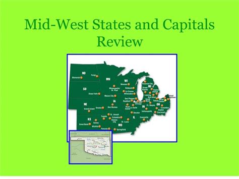 Ppt Mid West States And Capitals Review Powerpoint Presentation Free