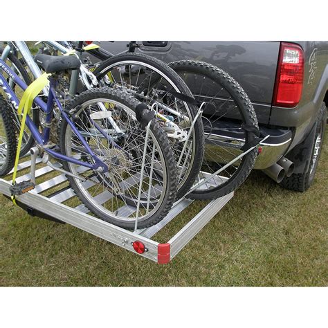 Tow Tuff Heavy Duty 2 In 1 Aluminum Cargo Carrier With Bike Rack Used