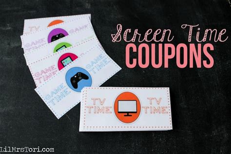 Screen Time Coupons