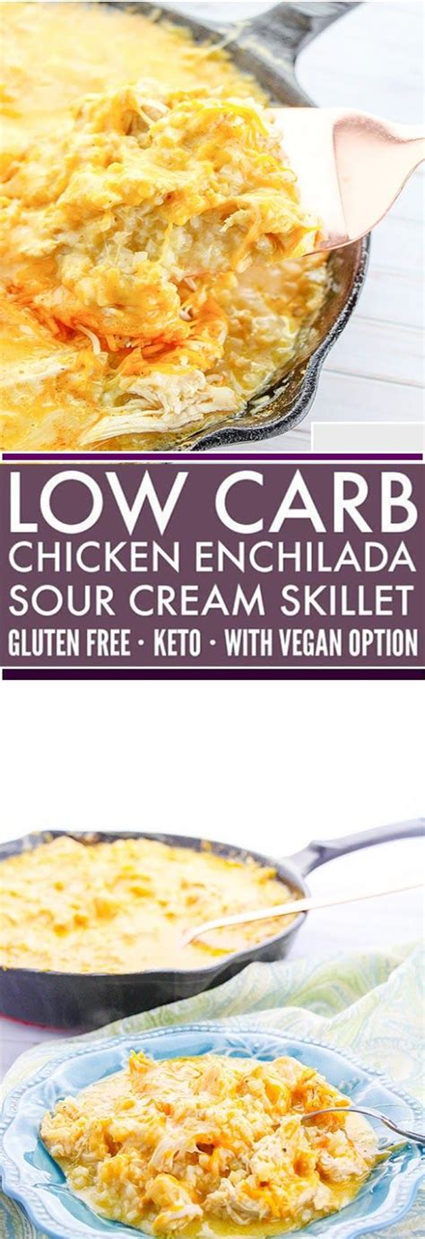 These are a regular in our family the cream sauce definitely cannot be frozen. Low Carb Sour Cream Chicken Enchiladas Skillet Recipe ...