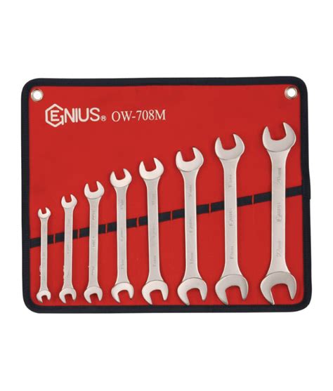 8 Piece Metric Open End Spanner Set Ag Tools