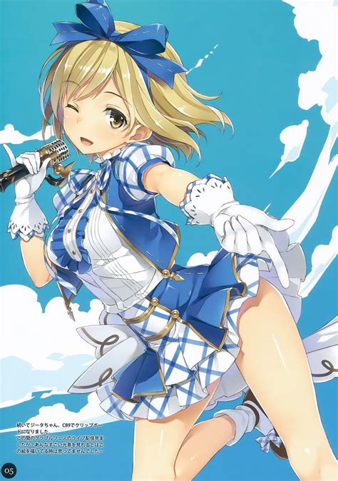 Safebooru Girl D Absurdres Alternate Costume Blonde Hair Blue Sky