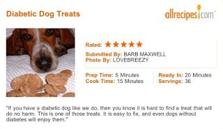 Feeding a diabetic dog can be tricky. The Boston Dog Blog: How to Make Diabetic Dog Treats