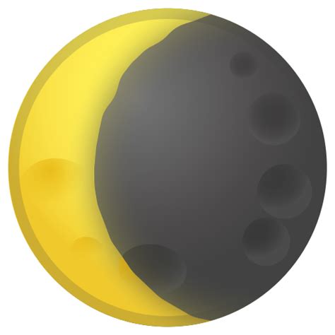 Download Waning Crescent Moon Emoji Image In Png Emoji Island Images