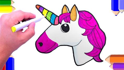 How To Draw And Coloring A Cute Unicorn Easy Unicorn