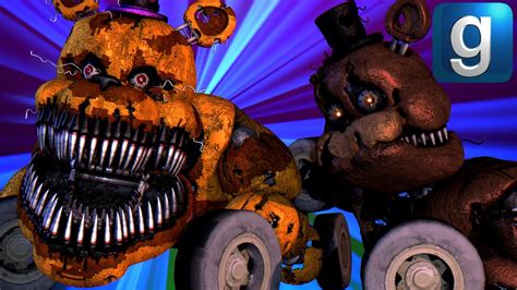 Gmod FNAF Review Brand New FNAF Nightmare Freddy Nightmare Fredbear Cars YouTube