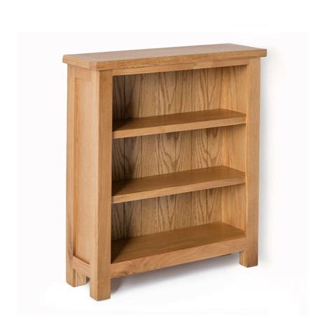 London Oak Small Bookcase / Light Oak Low Bookcase / Solid Wood