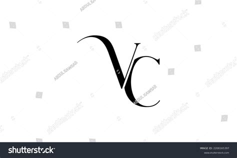 Letter Vc Logo Design Vc Logo Monogram Design Royalty Free Stock