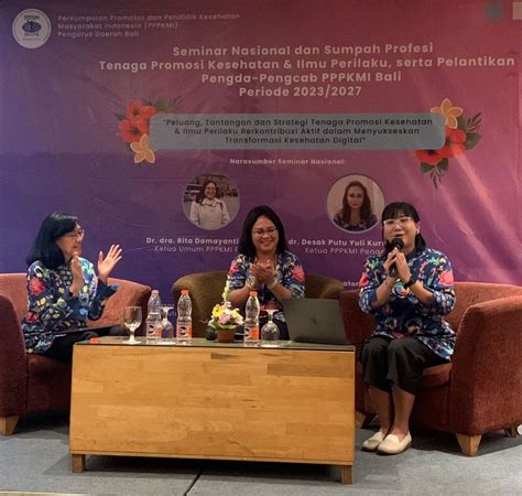 PPPKMI Bali Gelar Pelantikan Pengurus Daerah Pengurus Cabang Seminar
