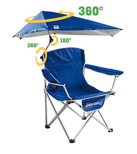 Picnic time portable folding sports chair Sport Brella Portable Folding Beach / Camping Chair Blue ...