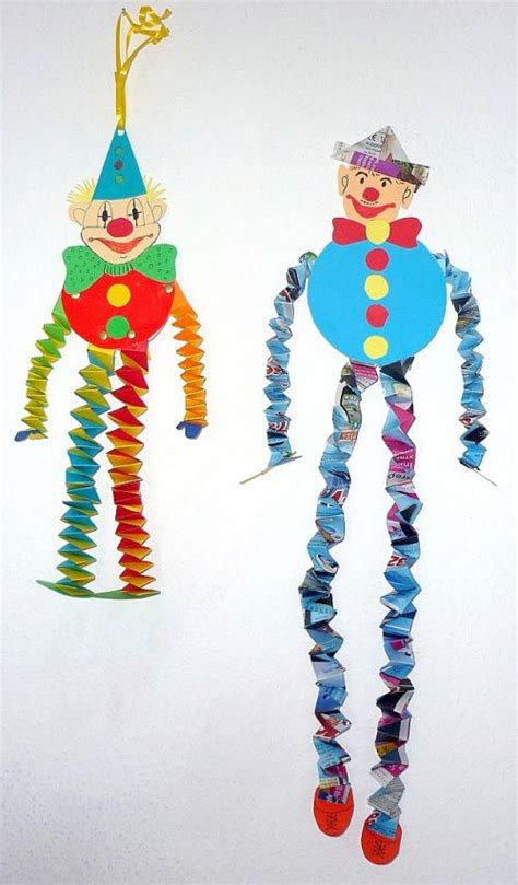 Karneval gehört zu den wichtigsten festen im rheinland. Clowns aus Hexentreppen - Fasching-basteln - Meine Enkel und ich
