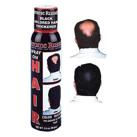 Spray On Hair Helps Cover And Color Light To Medium Bald Spots For Men
