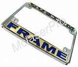 Personalized Motorcycle License Plate Frame Images