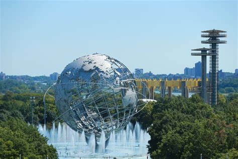 1964 New York World S Fair Unisphere In Flushing Meadows Park Editorial