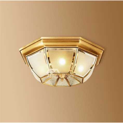 Compared to other light fixtures such as table. Golden Ceiling Light Fixtures Bedroom Flush Mount Solid ...