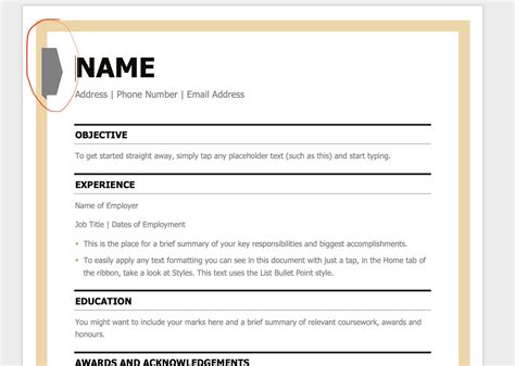 How To Edit Resume Template In Word