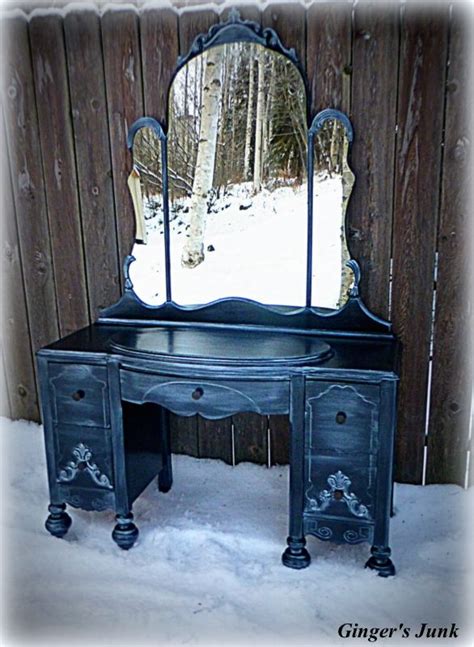 A wide variety of black mirrored dresser options are available to you, such as general use, wood style, and material. Antique. Black. Silver Glaze. Gorgeous. | Antique mirror ...