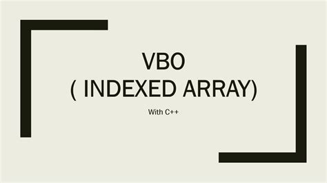 Vbo Indexed Array Opengl Youtube