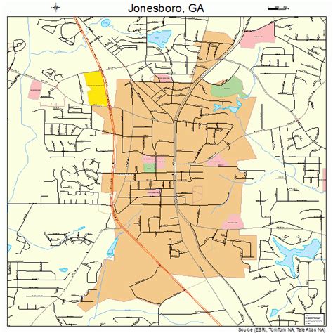 Jonesboro Georgia Street Map 1342604