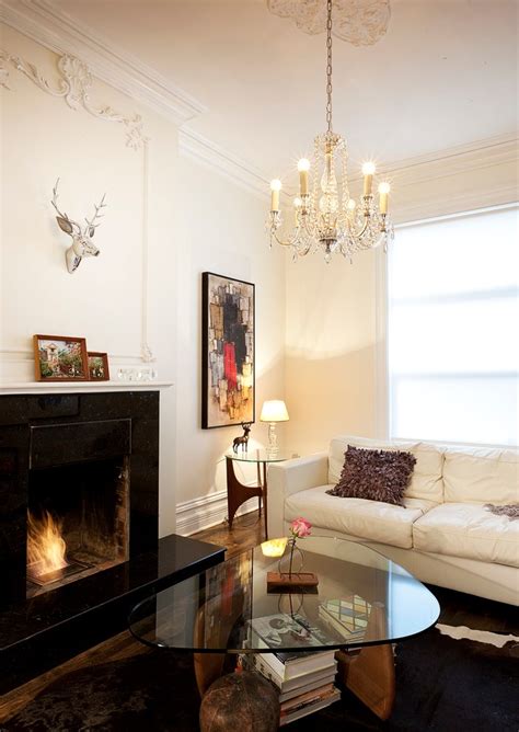I am planning to paint my entire home white. Good Looking ethanol fireplace in Living Room Modern with ...