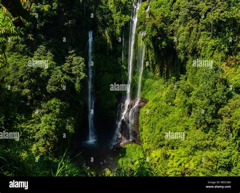 Amazing The Sekumpul Waterfall In Bali Indonesia Stock Photo Alamy
