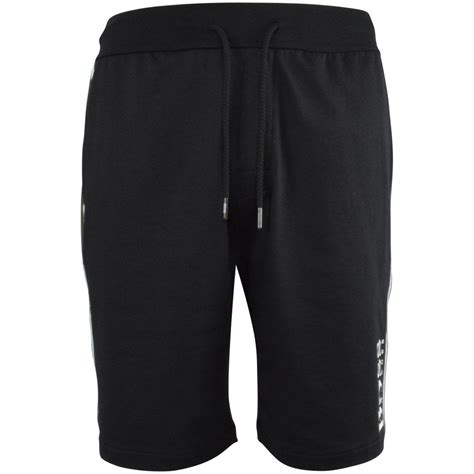 Boss Black Stripe Jersey Jogger Shorts Men From Brother2brother Uk