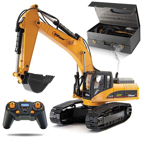 Top Race 23 Channel Remote Control Excavator Toy Construction Vehicle