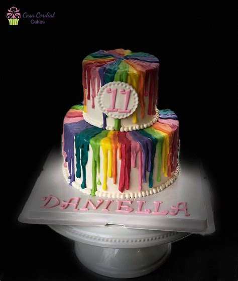 Slime Birthday Theme Cake 10th Birthday Cakes For Girls Happy 11th