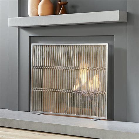 Silver Fireplace Screens Turn Your Screen Into A Beautiful Fireplace