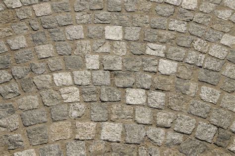 Cobblestone Texture With Grass Between Blocks Stock Photo Image Of