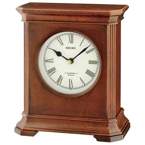 Dark Wooden Seiko Mantle Clock Westminster Chime Qxw238b
