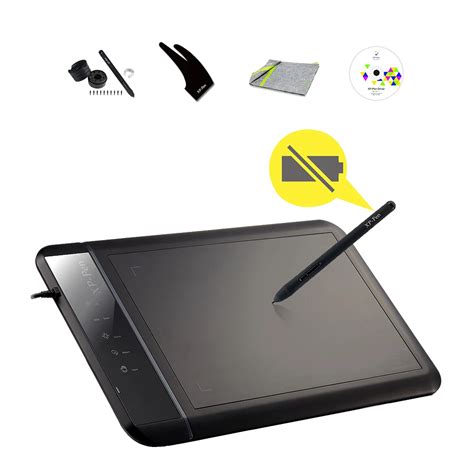 Xp Pen Star 02 Black Digital 8 X 5 Graphics Painting Pen Tablet