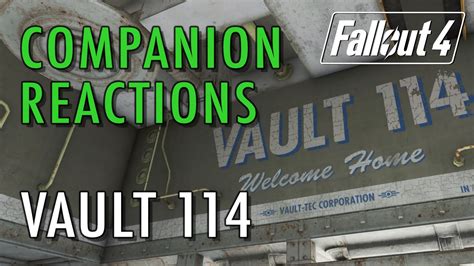 Companion Reactions Vault 114 Fallout 4 Youtube
