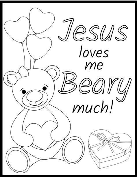 Christian Valentine Coloring Pages Bible Study Printables