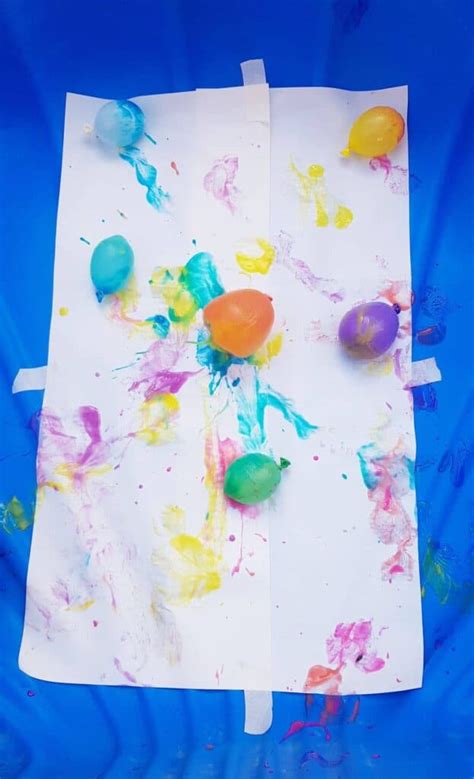 Fun Water Balloon Painting For Kids Age 2 Lil Tigers Diy Water