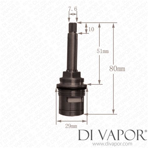 If your shower valve will only flow as much, or less, than a 1/2 pipe can supply, which is very likely, then there is no advantage to using 3/4. 80mm On / Off Flow Ceramic Disc Shower Cartridge - 3/4 ...