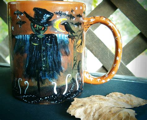 With the temps dropping and fall holidays right around the corner, our thoughts turn to coffee more. A Gathering of Creative Thoughts: HALLOWEEN COFFEE MUG SALE!