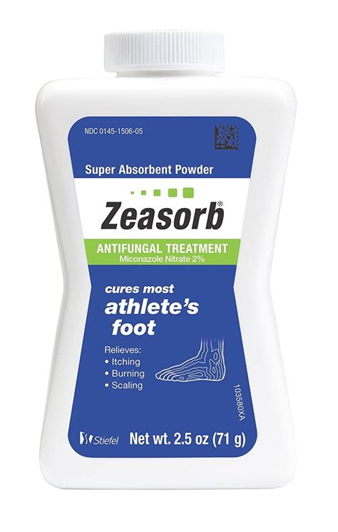 Zeasorb Antifungal Treatment Powder Athletes Foot 25oz Pack Of 3