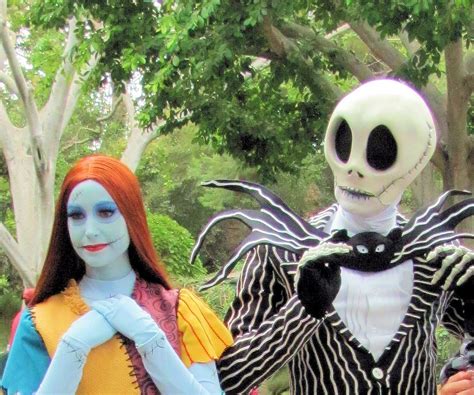 Jack And Sally At Disneyland Disney Face Characters Nightmare Before