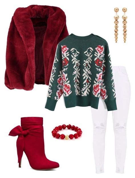 Holiday Chic Polyvore Fashion Fashion White Ripped Jeans