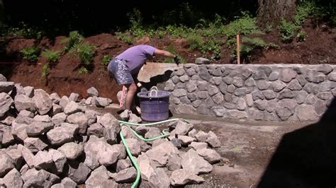 How To Lay A Stone Wall With Mortar Wall Design Ideas