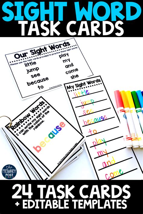 A sight word is a word the dolch sight word lists and the list of fry 1000 instant words are two of the most widely. Sight Word Task Cards - The Primary Post