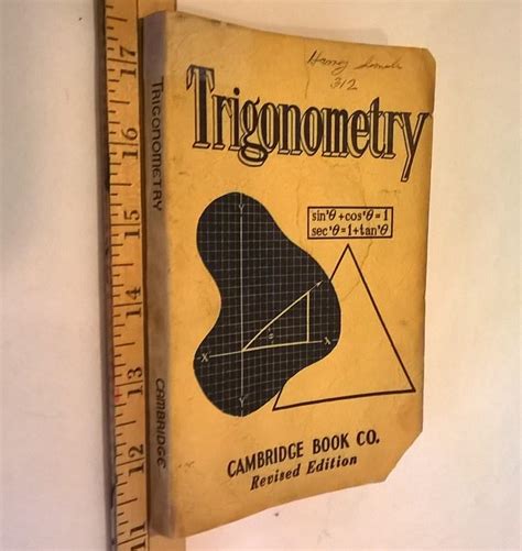 Trigonometry Revised Edition Fair Soft Cover 1957 Revised Edition